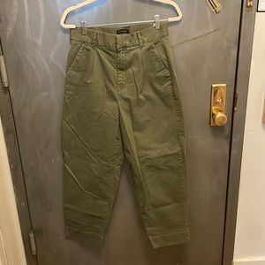 Banana Republic Pleated Crop Chino